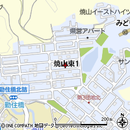 広島県呉市焼山東1丁目10周辺の地図