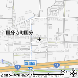 香川県高松市国分寺町国分537-8周辺の地図