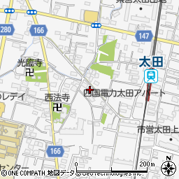 香川県高松市太田上町576周辺の地図