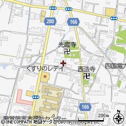 香川県高松市太田上町554-1周辺の地図