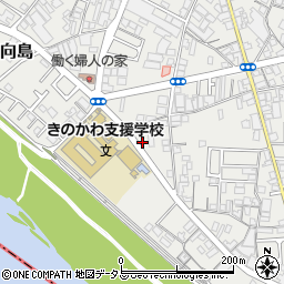 和歌山県橋本市高野口町向島23-1周辺の地図