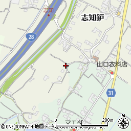 兵庫県南あわじ市志知鈩236周辺の地図