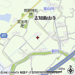 兵庫県南あわじ市志知飯山寺周辺の地図