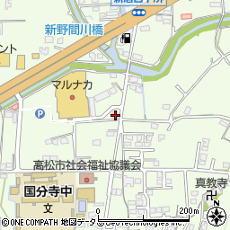 香川県高松市国分寺町新居1069-3周辺の地図