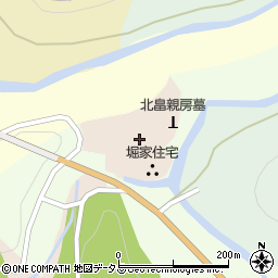 奈良県五條市西吉野町賀名生周辺の地図