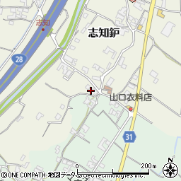 兵庫県南あわじ市志知鈩223周辺の地図