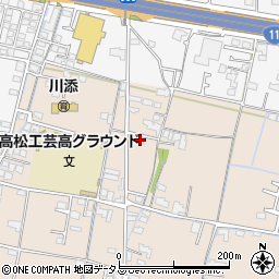 香川県高松市下田井町21-2周辺の地図