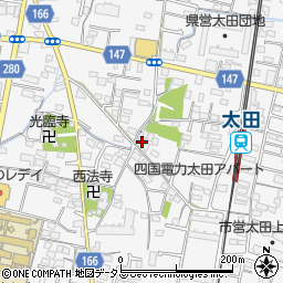香川県高松市太田上町582周辺の地図
