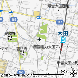 香川県高松市太田上町581周辺の地図