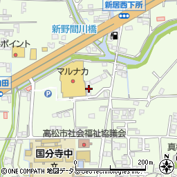 香川県高松市国分寺町新居1076周辺の地図