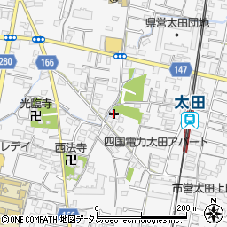 香川県高松市太田上町583周辺の地図