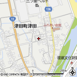 香川県さぬき市津田町津田2571-90周辺の地図
