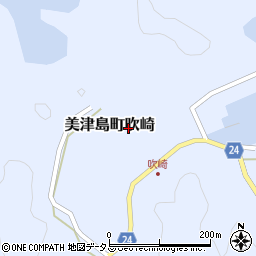 長崎県対馬市美津島町吹崎周辺の地図