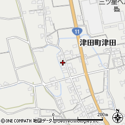 香川県さぬき市津田町津田2481-3周辺の地図
