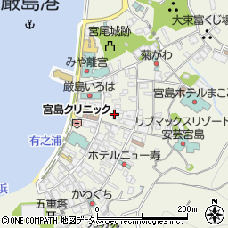 広島県廿日市市宮島町593周辺の地図