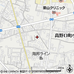 和歌山県橋本市高野口町小田617周辺の地図
