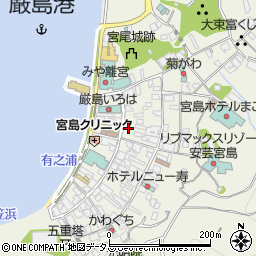 広島県廿日市市宮島町592周辺の地図