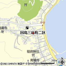 広島県尾道市因島三庄町二区周辺の地図