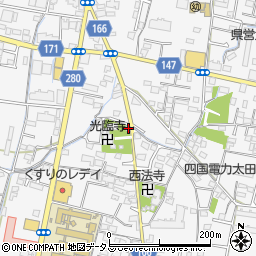 香川県高松市太田上町558周辺の地図
