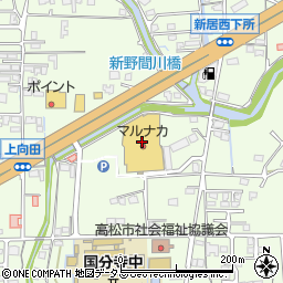 香川県高松市国分寺町新居1080-1周辺の地図