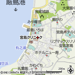 広島県廿日市市宮島町589-7周辺の地図
