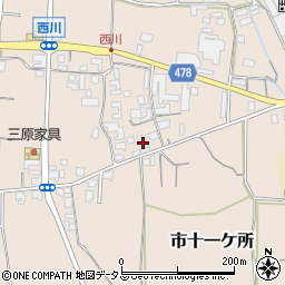 兵庫県南あわじ市榎列西川170周辺の地図