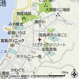 広島県廿日市市宮島町大和町周辺の地図
