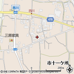 兵庫県南あわじ市榎列西川171-1周辺の地図