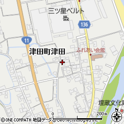 香川県さぬき市津田町津田2571-30周辺の地図