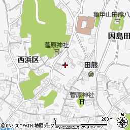 広島県尾道市因島田熊町西浜区1285周辺の地図