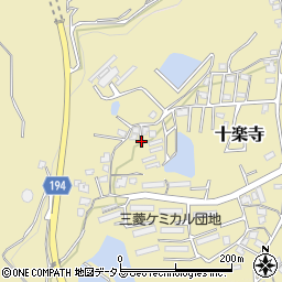 香川県綾歌郡宇多津町十楽寺周辺の地図
