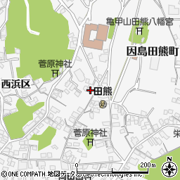 広島県尾道市因島田熊町西浜区1281周辺の地図