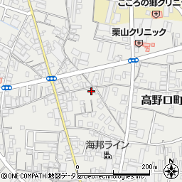 和歌山県橋本市高野口町小田616周辺の地図