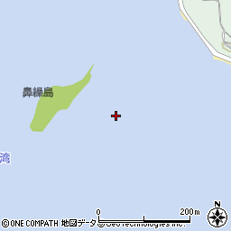 鼻繰島周辺の地図