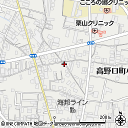 和歌山県橋本市高野口町小田618周辺の地図
