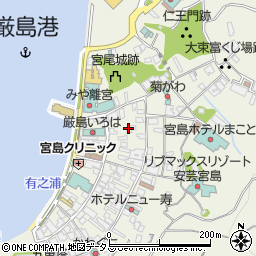 広島県廿日市市宮島町北之町東表周辺の地図