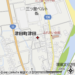 香川県さぬき市津田町津田2571-12周辺の地図