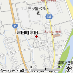 香川県さぬき市津田町津田2571-23周辺の地図