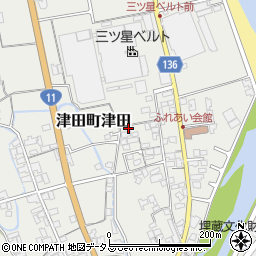 香川県さぬき市津田町津田2571-15周辺の地図
