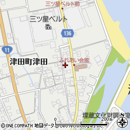 香川県さぬき市津田町津田2571-84周辺の地図