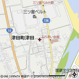 香川県さぬき市津田町津田2571-11周辺の地図