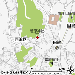 広島県尾道市因島田熊町西浜区2319周辺の地図