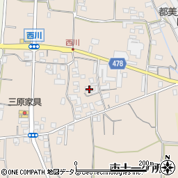 兵庫県南あわじ市榎列西川179周辺の地図