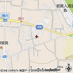 兵庫県南あわじ市榎列西川163-3周辺の地図