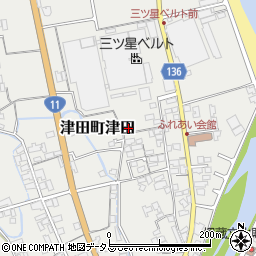 香川県さぬき市津田町津田2571-57周辺の地図