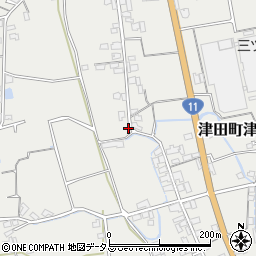 香川県さぬき市津田町津田2600-7周辺の地図