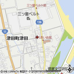 香川県さぬき市津田町津田2571-73周辺の地図