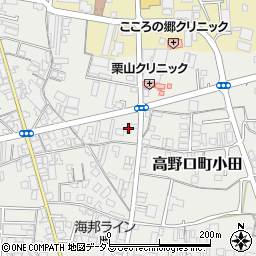 和歌山県橋本市高野口町小田662周辺の地図