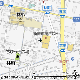 香川県高松市林町周辺の地図