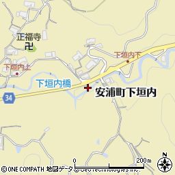 広島県呉市安浦町大字下垣内824周辺の地図